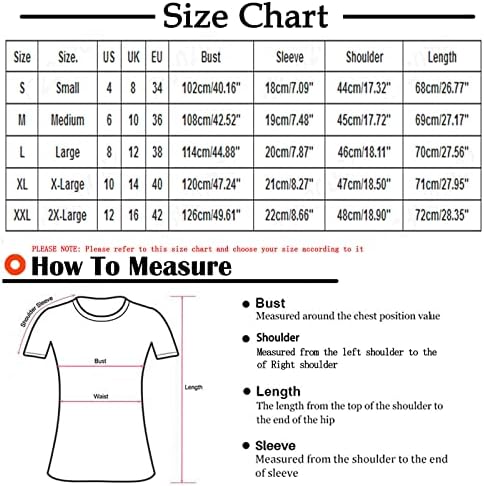 Bayan T Shirt Casual Grafik Kısa Kollu Üstleri Düğme Yuvarlak Boyun Göğüs Cepli Gömlek Yaz Moda Gevşek Bluzlar
