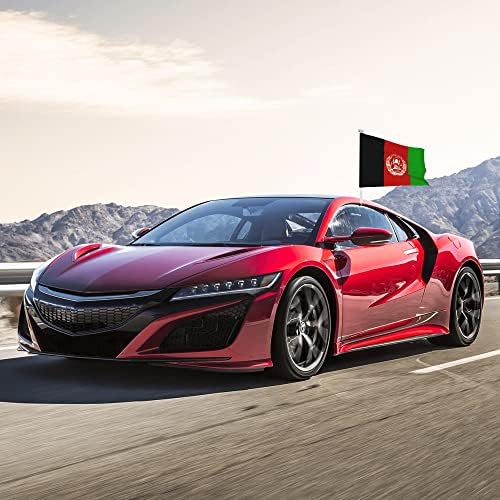 Afgan bayrağı Araba Bayrağı 12X18 İnç Çift Taraflı Araba Pencere Bayrağı Açık Araba Dekor Afiş