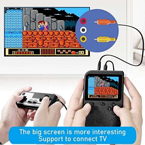 Imponigic elde kullanılır oyun konsolu Retro Mini Oyun Oyuncu ile 500 Klasik FC Oyunu 3 İnç Renkli Ekran En İyi Çocukluk
