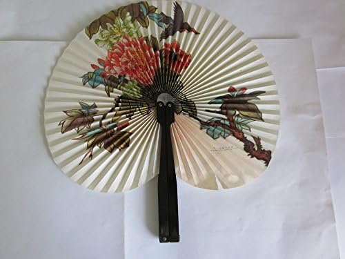 Hiçbiri Çiçek Akordeon El Kağıt Fan, Turuncu, Kahverengi, Aqua Çiçek Tasarım