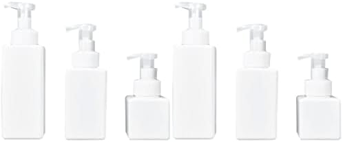 Cabilock Plastik Kaplar Seyahat Tuvalet Kapları 6 Adet Boş Şeffaf şampuan Şişesi Pompa Losyon Dispenseri Şişesi Plastik