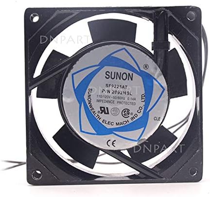 DNPART Fan için Uyumlu Sunon SF9225AT 2092HSL 9025 9225 9cm 90mm AC 110V Sunucu kasası Soğutma Fanı