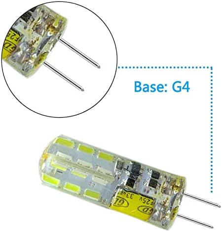 Xianfei G4 Led Ampuller, 12v Ac / dc 5w (50w Halojen Ampul Eşdeğeri 360 ° Işın Açısı Değiştirme G4 Bi-pin Tabanı Jc