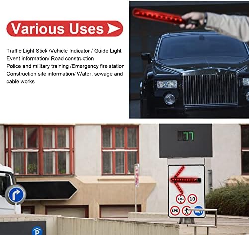 BBMı trafik değnek, kırmızı ok LED trafik güvenliği batonu, ayrılabilir manyetik sinyal acil yol fişekleri, genişletilebilir